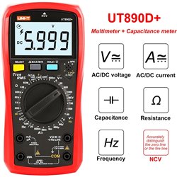 Multímetro Digital True RMS Uni-t Ut890D+ 1000v Diodos