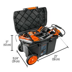 Caja herramientas Truper 23" con ruedas mango telescópico