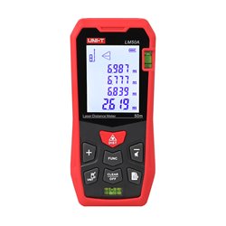 Medidor distancia láser LM50A uni-t pantalla LCD 50mts