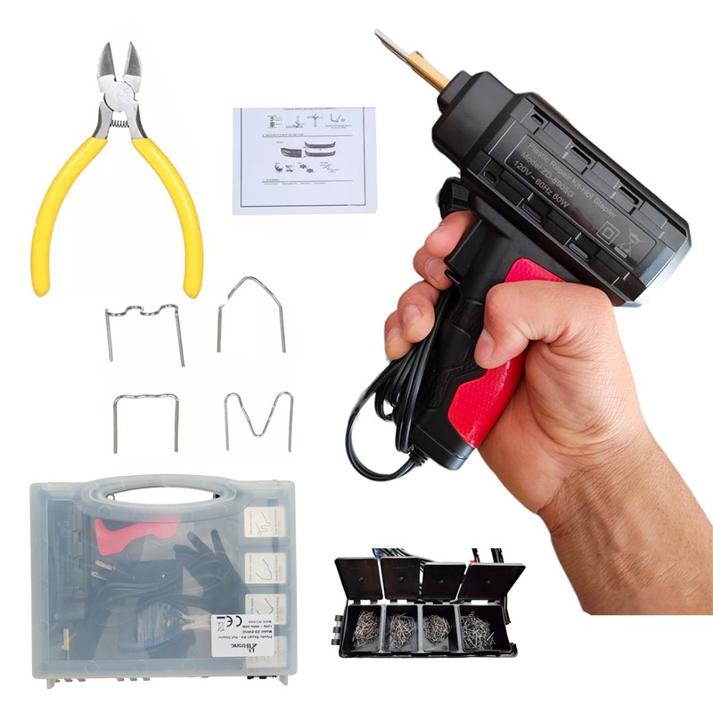Pistola Soldadura 60w Plastico Electrica Carroceria Reparacion + cortafrío + ganchos