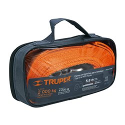 Correa eslinga para remolque con ganchos 2"x5.8m Truper