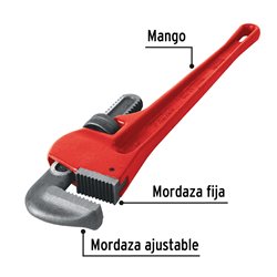 Llave de tubo stilson 18" 46cm Pretul en hierro