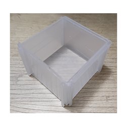 Gaveta modular abierta 10x11x11cm transparente