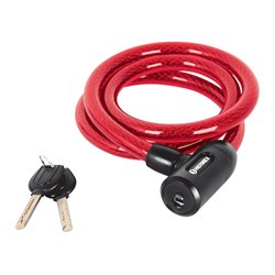 Candado HERMEX guaya para moto 1.2mx15mm acero trenzado +llave automotriz