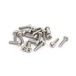 Tornillo Torx M3x12mm T10 cromado cabeza botón