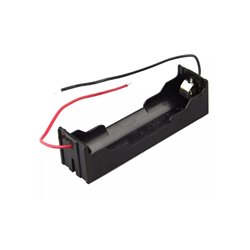 Portapilas para batería 18650 unidad negro