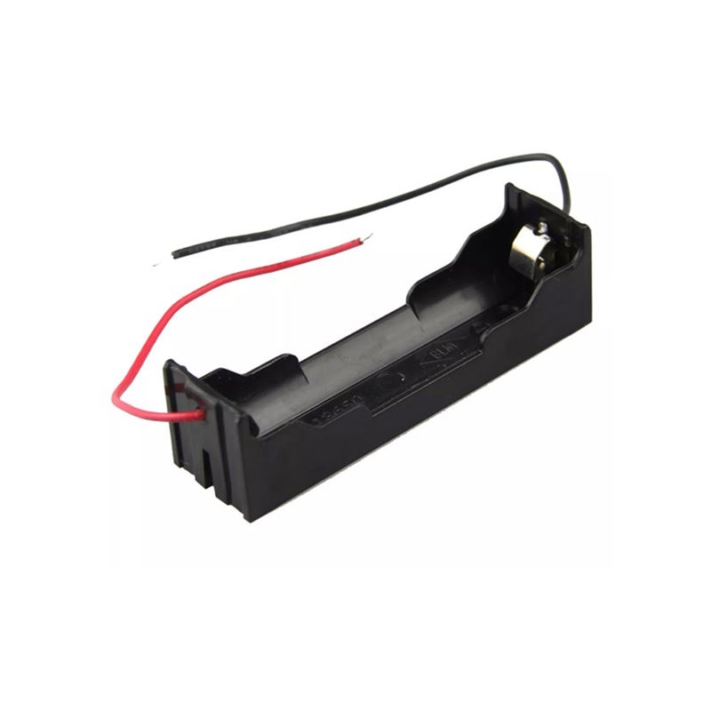 Portapilas para batería 18650 unidad negro