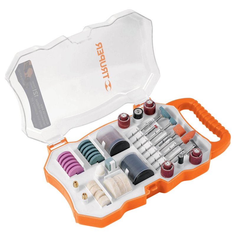Kit 121 piezas accesorios discos lijas para mototool truper