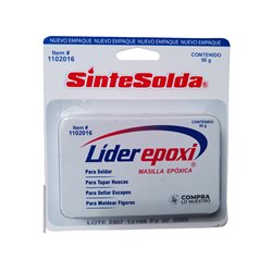 Masilla sintesolda epóxica 50gr lider epoxi
