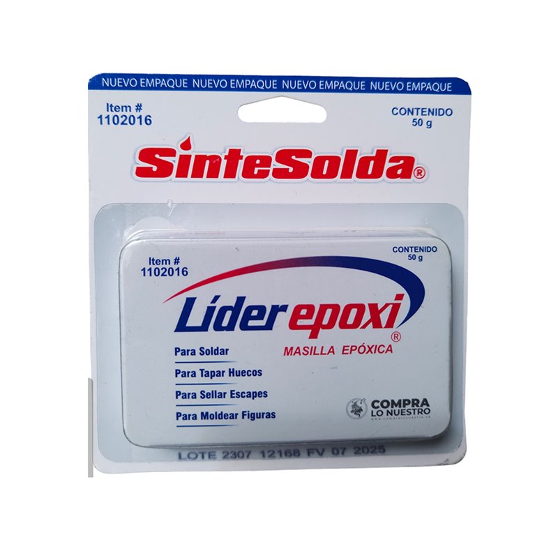 Masilla sintesolda epóxica 50gr lider epoxi