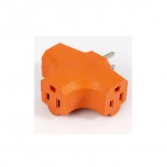 Tee industrial adaptador osblack 3 salidas naranja
