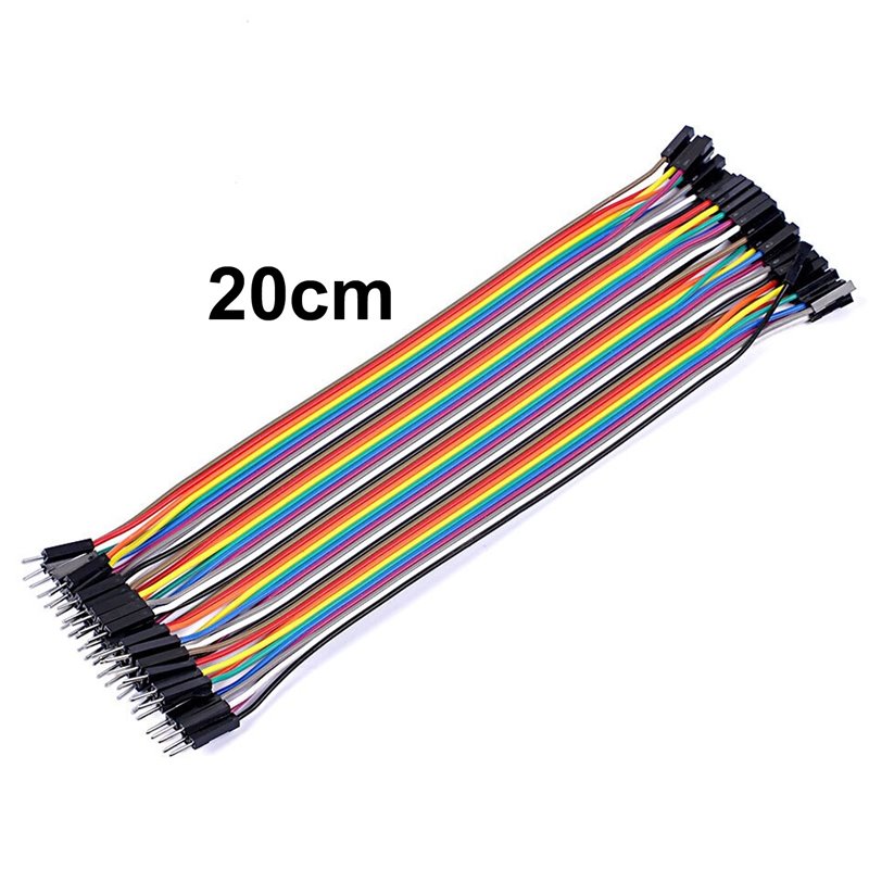Cables dupont Jumpers 20cm x10 unds Macho-Hembra