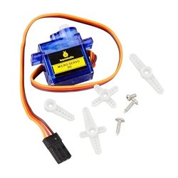 Mini servomotor giro 360° SG90 azul arduino electrónica