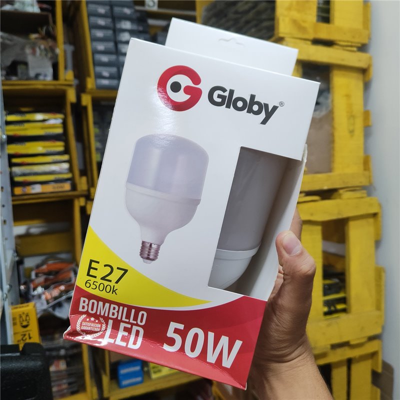 Bombillo Led 50W Globy grande 6500K 80LM