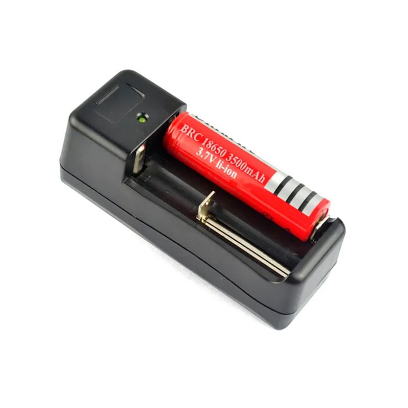 Cargador doble para baterías 18650 Li-ion 2 puestos