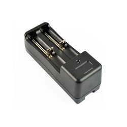 Cargador doble para baterías 18650 Li-ion 2 puestos