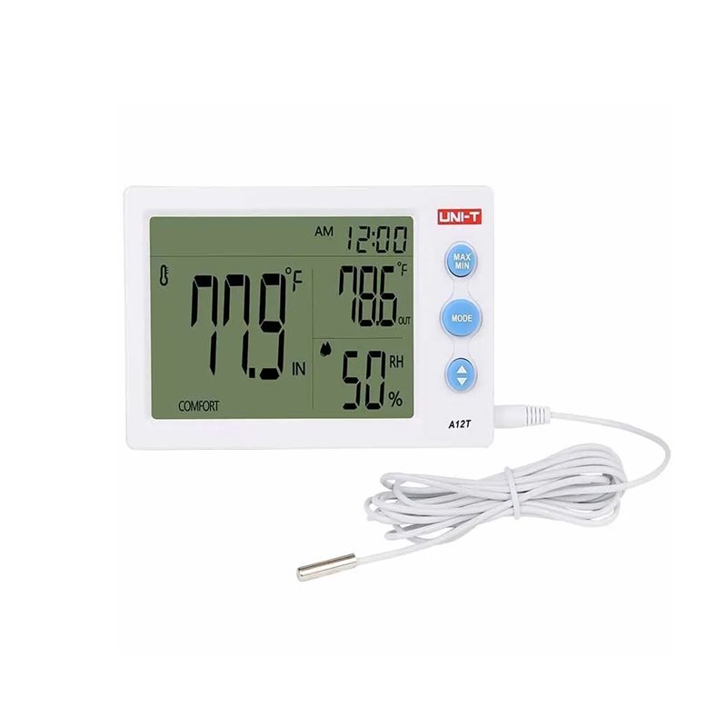Termometro higrometro Digital Uni-t A12t, 2 Temperaturas Humedad