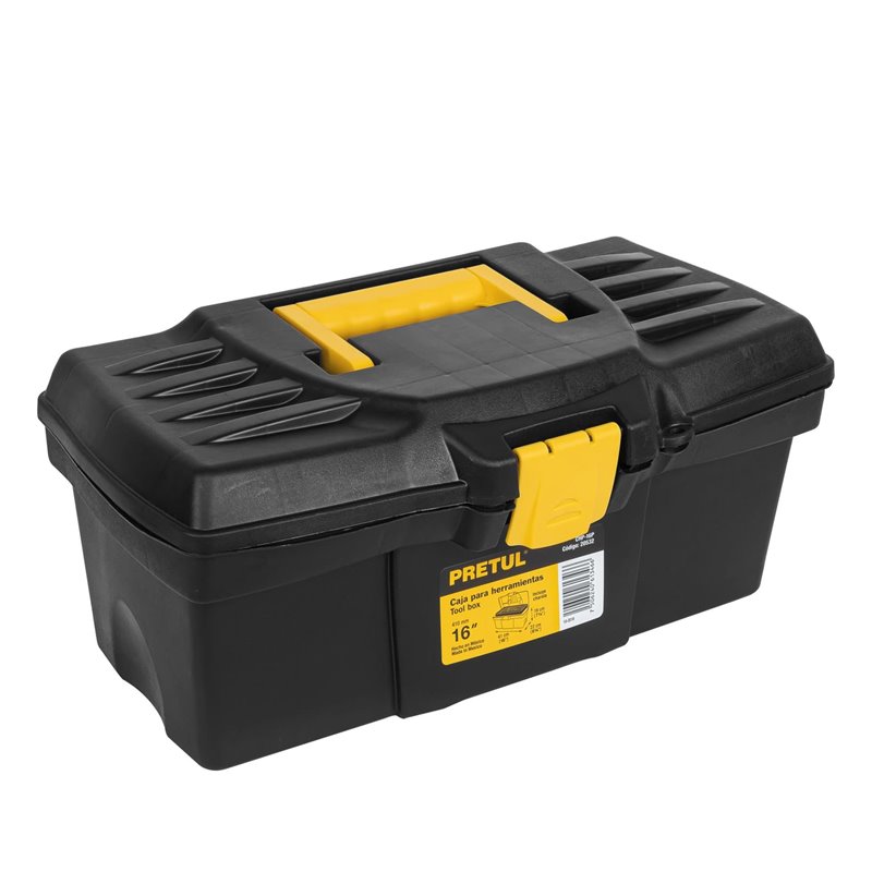 Caja herramientas 16" Pretul + bandeja