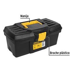 Caja herramientas 16" Pretul + bandeja