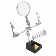 Tercera mano + lupa + soporte cautín ZD-10G