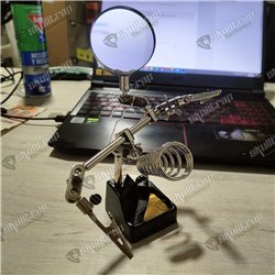 Tercera mano + lupa + soporte cautín ZD-10G
