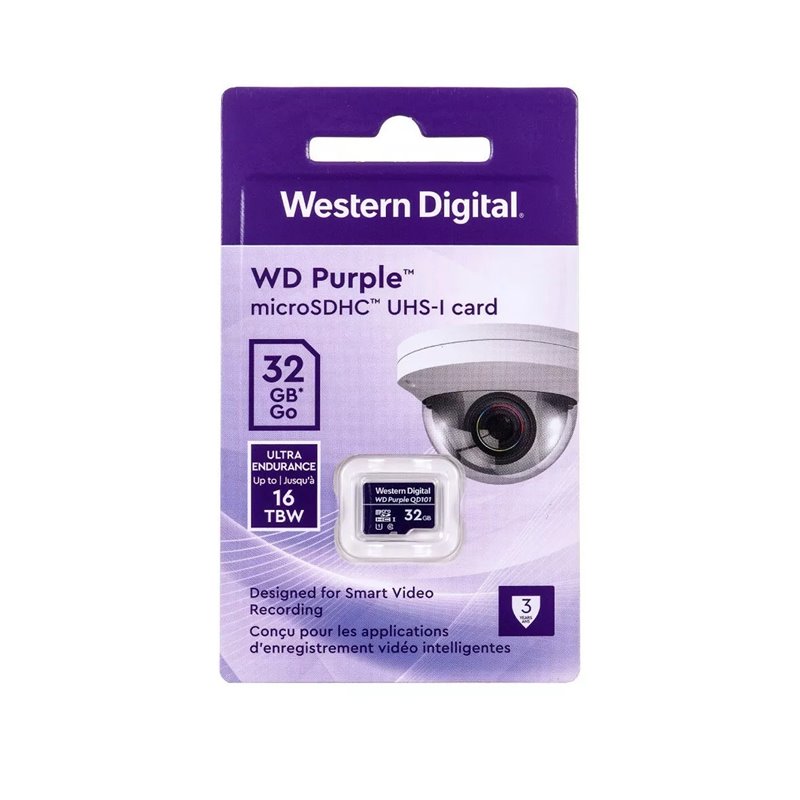 Memoria micro SD 32GB Western Digital para cámaras de seguridad