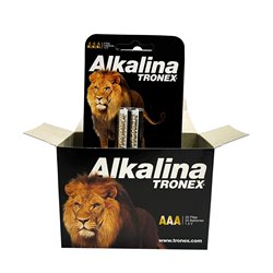 Par pilas AAA Alcalina Tronex Blister