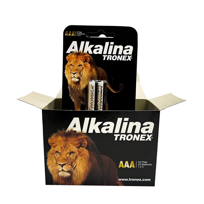 Par pilas AAA Alcalina Tronex Blister