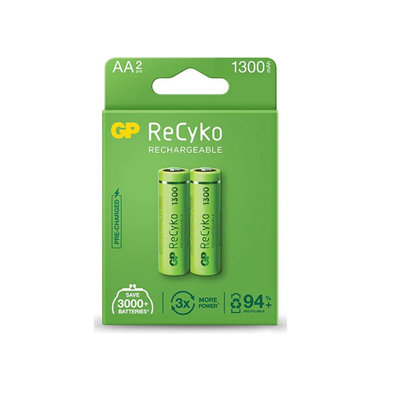 Par pilas GP AA recargables 1.2v 1300mAh originales