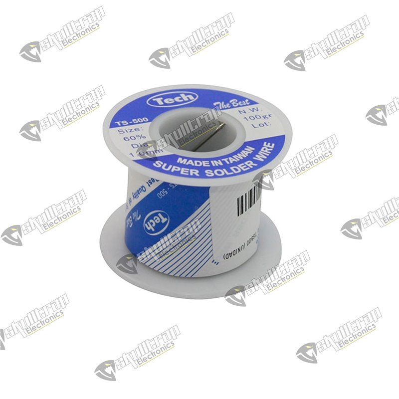 Carrete de estaño Tech 100 gramos 1mm 60Sn/40Pb TS-500