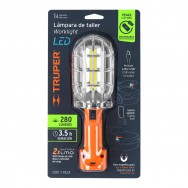 Lámpara linterna LED 280 lumens para taller Truper recargable