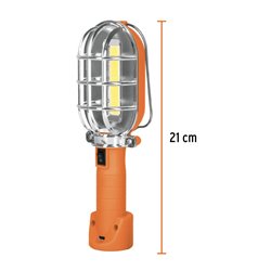 Lámpara linterna LED 280 lumens para taller Truper recargable