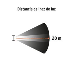 Lámpara linterna LED 280 lumens para taller Truper recargable