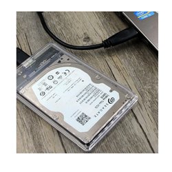 Caja Externa Case Disco Duro Sata 2.5 Usb 3.0 Transparente