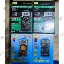 Multimetro Digital DT830L encauchetado + Batería + Puntas