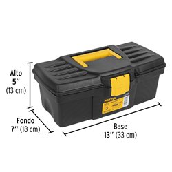 Caja herramientas 13" pretul + charola