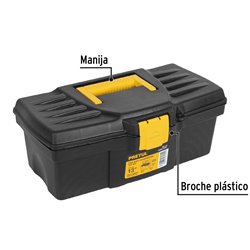 Caja herramientas 13" pretul + charola