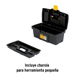 Caja herramientas de 16" con compartimentos Pretul