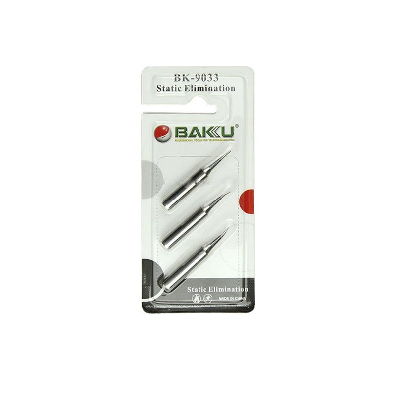 x3 Puntas cautín BAKU repuestos BK-9033 estación soldadura