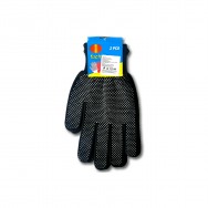 Par guantes negro punteado sencillo delgado