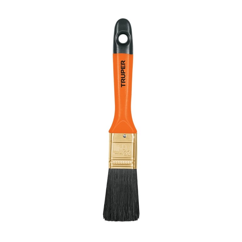 Brocha 1" Truper limpieza PC portátil electrónica cerdas negras mango plástico