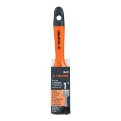 Brocha 1" Truper limpieza PC portátil electrónica cerdas negras mango plástico