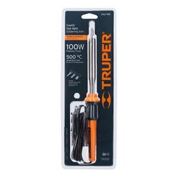 Cautín Truper 100W trabajo pesado profesional + 2 puntas intercambiables
