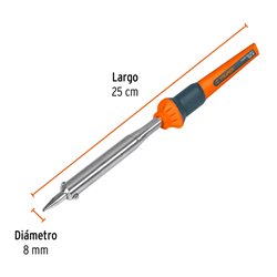 Cautín Truper 100W trabajo pesado profesional + 2 puntas intercambiables