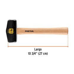 Maceta tipo nevada 2 libras mango 10-3/4" (27cm) Pretul