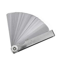 Calibrador de galgas válvulas SATA original 32 hojas 0.02 a 1mm 4"