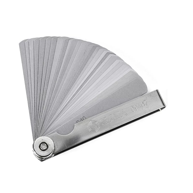 Calibrador de galgas válvulas SATA original 32 hojas 0.02 a 1mm 4"