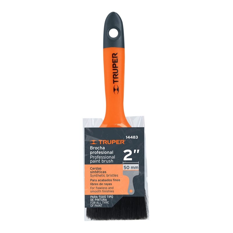 Brocha 2" Truper naranja limpieza PC portátil electrónica