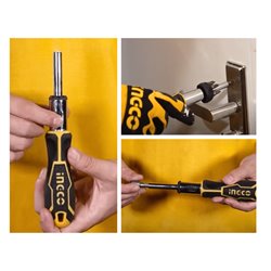 Destornillador ingco 24 piezas profesional magnético Cr-V HKSDB0248