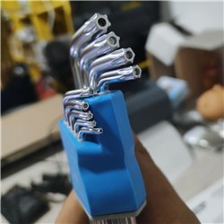 Set x9 llaves torx Henglida T10 a la T50 cabeza doble en L